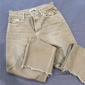 Moussy Tan Straight Leg Jeans